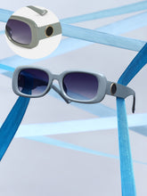 The Retro Cinema Rectangular Sunglass - Coin Grey